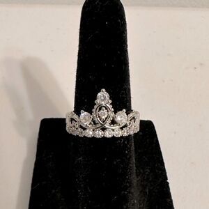 Sterling Silver Cubic Zirconia Ring Size 6 NWT